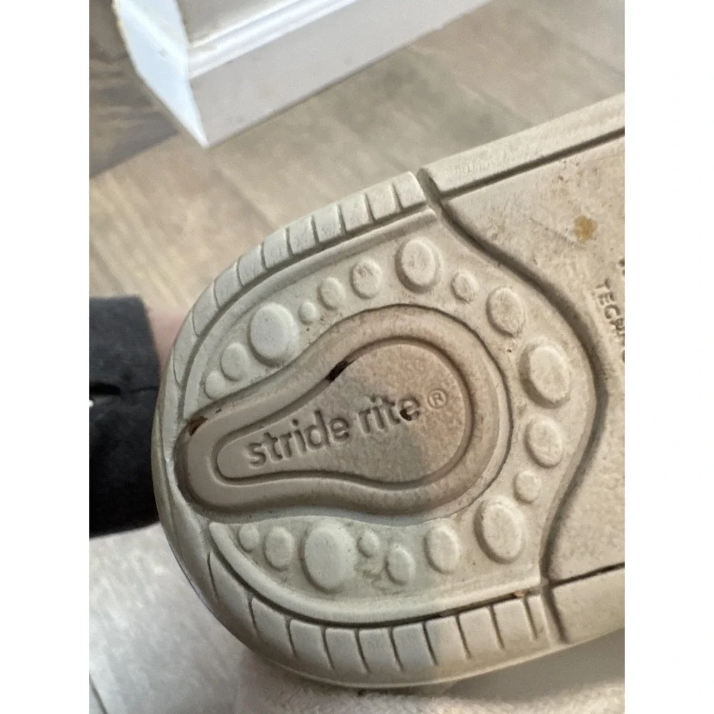 Stride Rite SRT Elliot Shoes Toddler Boys Size 4.5 White Leather Walking Lace Up